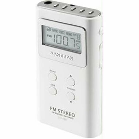 SANGEAN Pocket AM/FM Digital Radio - White SA391901